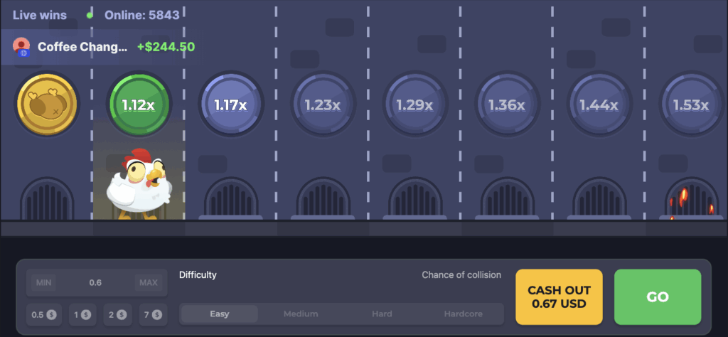 Crash Game Chicken Road